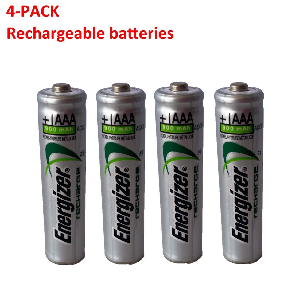 4x Energizer Rechargeable AAA batteries Accu Recharge Extreme NiMH 900mAh HR03
