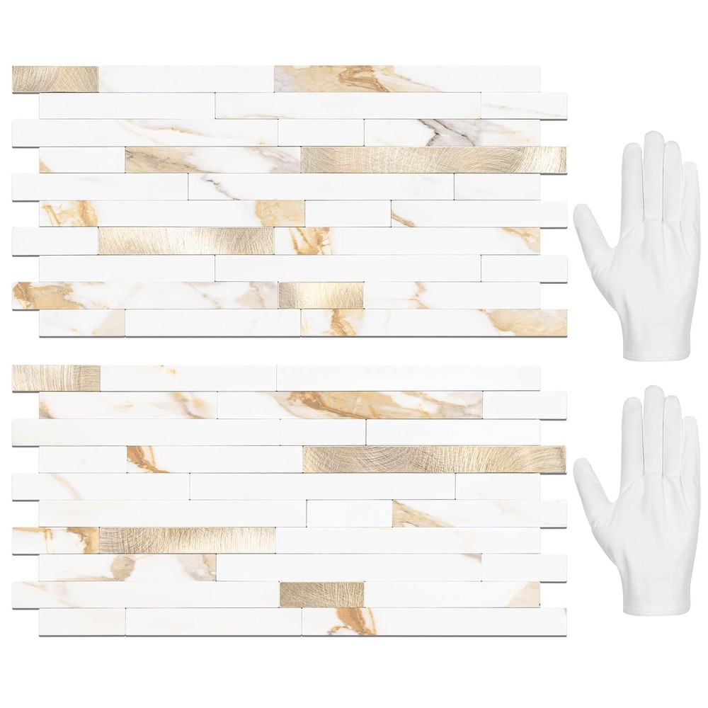 20-Pack Peel and Stick Backsplash Tiles for Kitchen Easy DIY Installation
