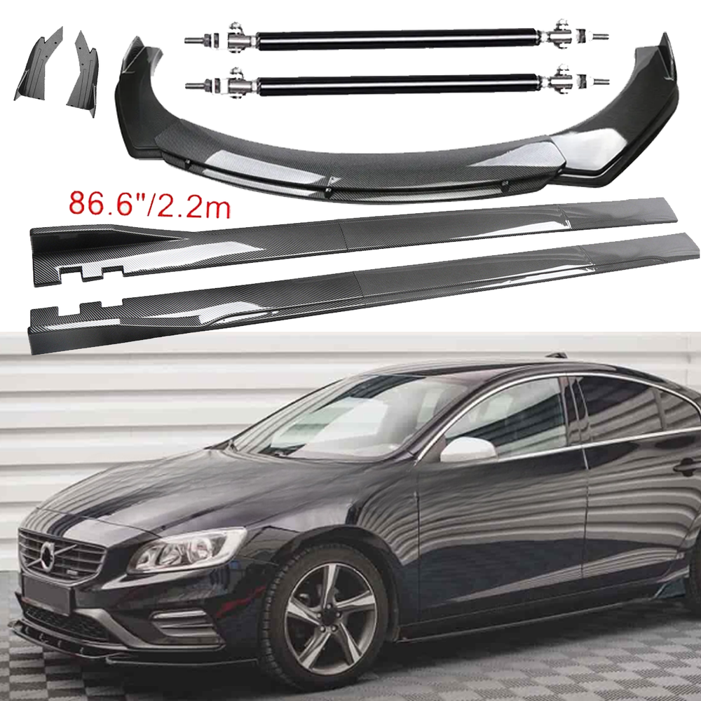 Carbon Fiber Front Bumper Lip Spoiler 86.6