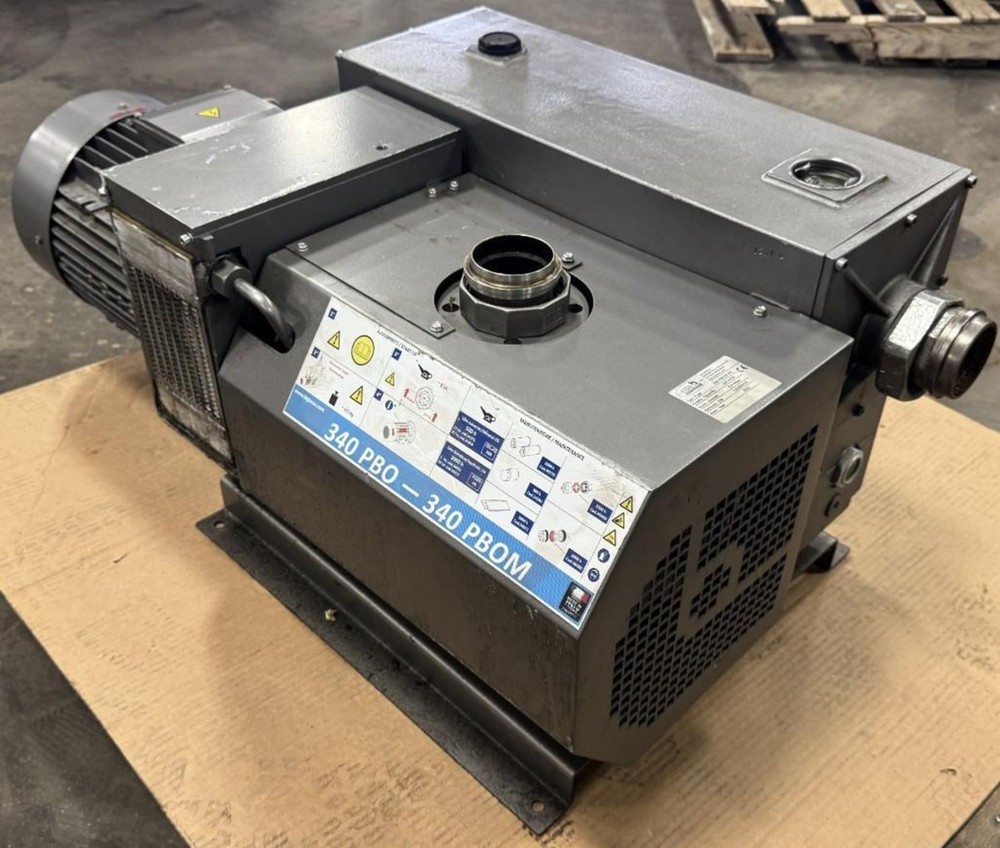 340 m3/h General Bigiesse Rotary Vane Vacuum Pump 340-PBOM-MT, 15 HP, New 2021