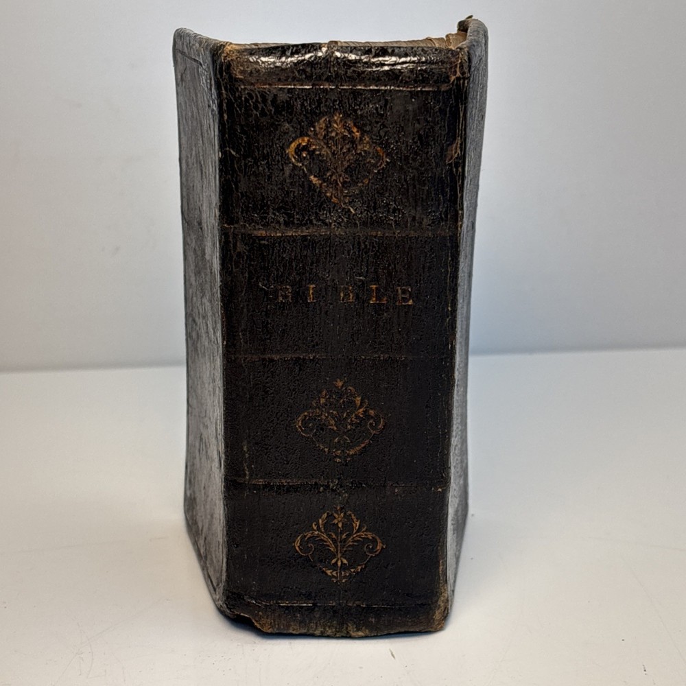 Antique King James Bible c1807 Edinburgh Psalms Blair Bruce 1810 Inscribed
