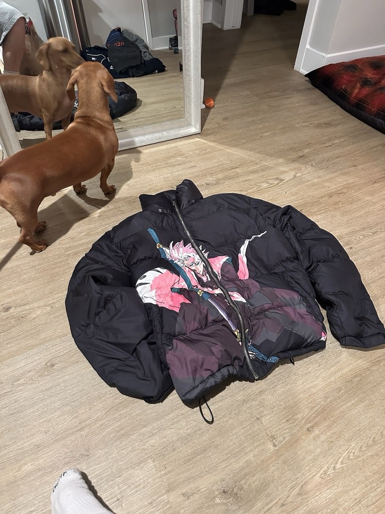 bleach anime puffer jacket