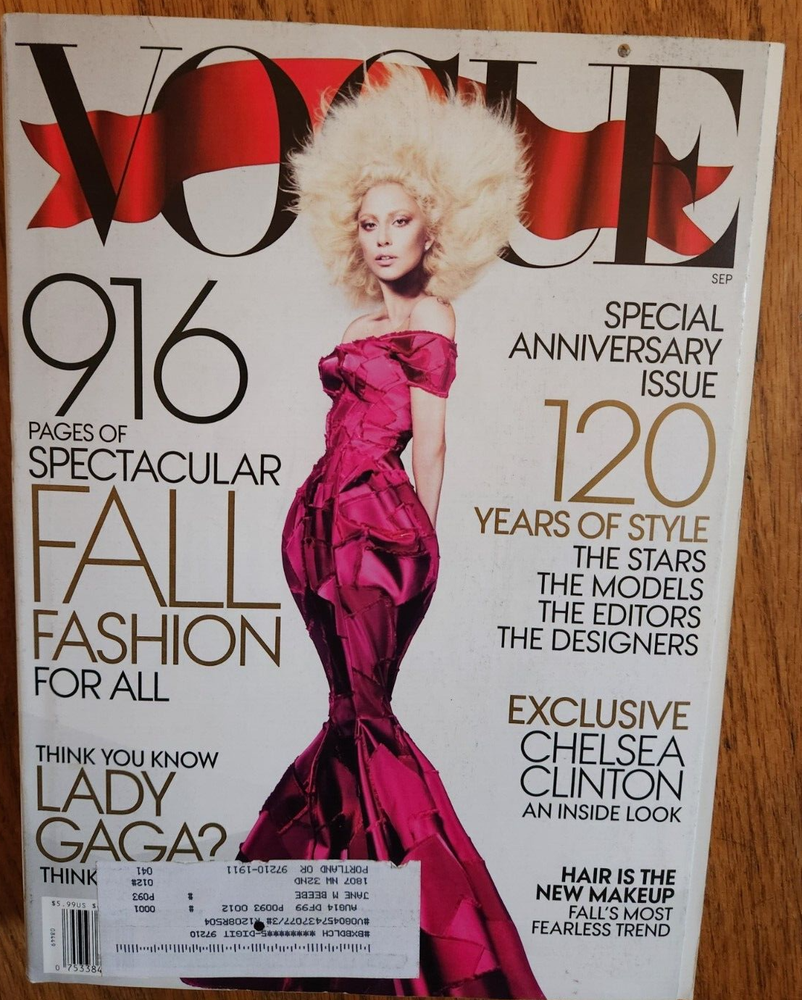 Vogue Magazine September 2012 The September Issue Special Anniversary Lady Gaga
