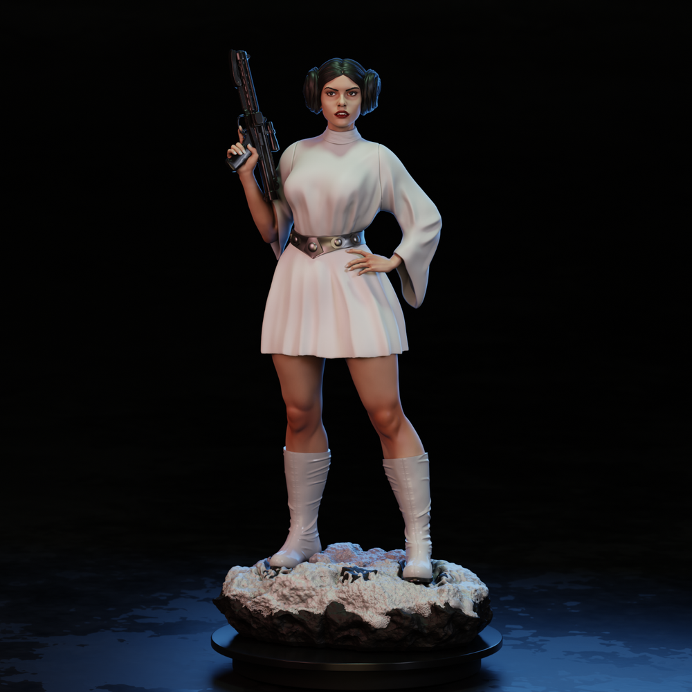 Princess Leia 1/6 Scale Figure | 12K Ultra Detail Resin Print | Hand-Painted