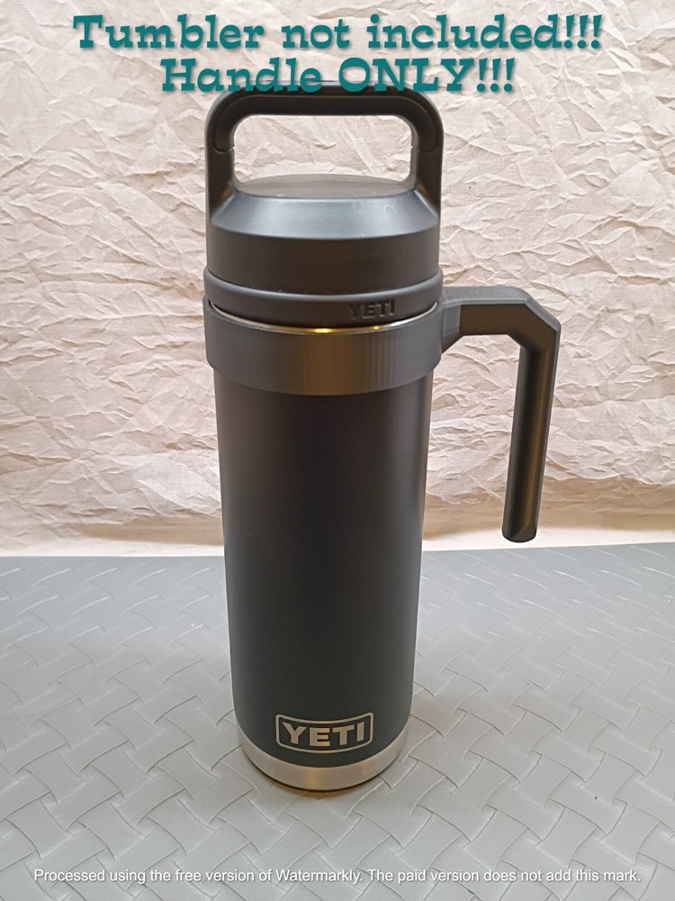 YETI Rambler 12oz 18oz Insulated Travel Mug with Handle in Slip-On Black