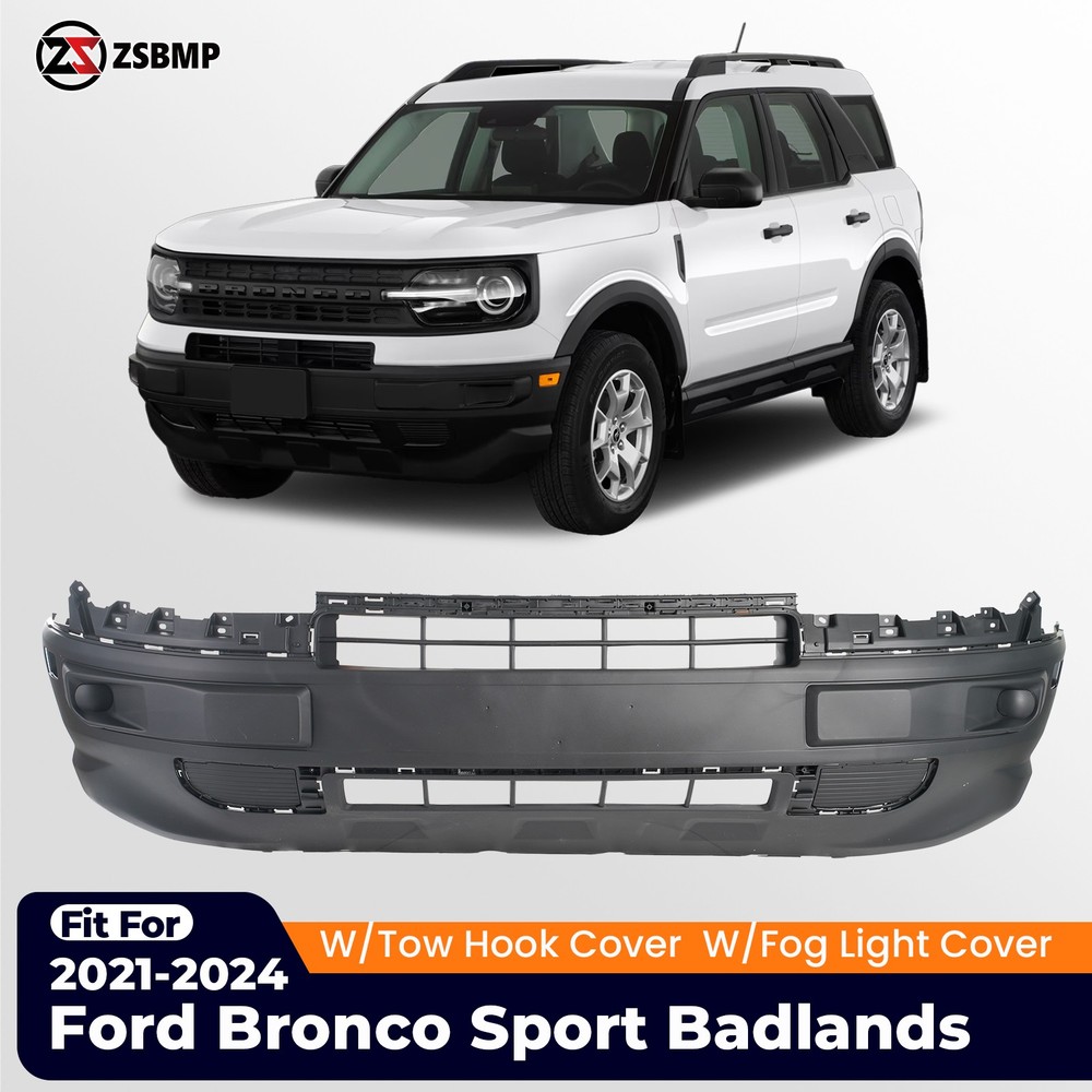 Front Lower Bumper Cover Fit For 2021-2024 Ford Bronco Sport Fascia M1PZ17626C