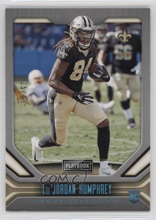 2019 Playbook Rookies Signatures Blue /49 Lil'Jordan Humphrey Rookie Auto RC