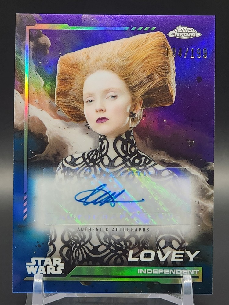 2024 Topps Chrome Star Wars Lovey /199 Lily Cole Auto Refractor AU-LC
