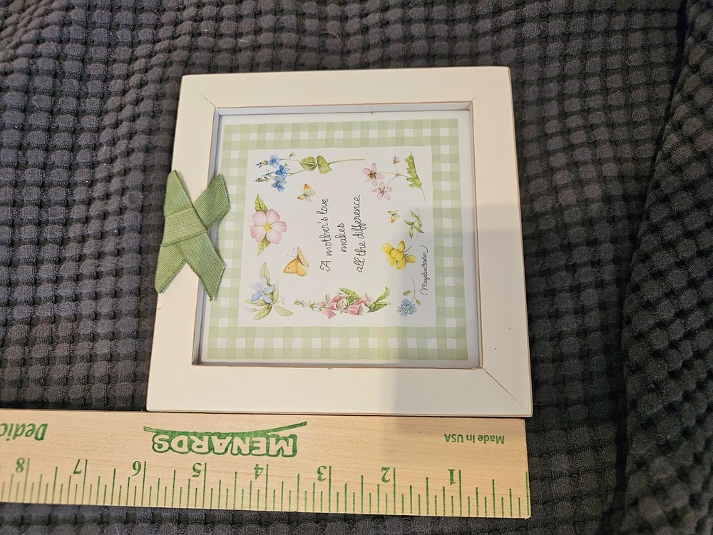 Vintage Hallmark Marjolein Bastin Garden - A Mother's Love Framed Picture Artwork