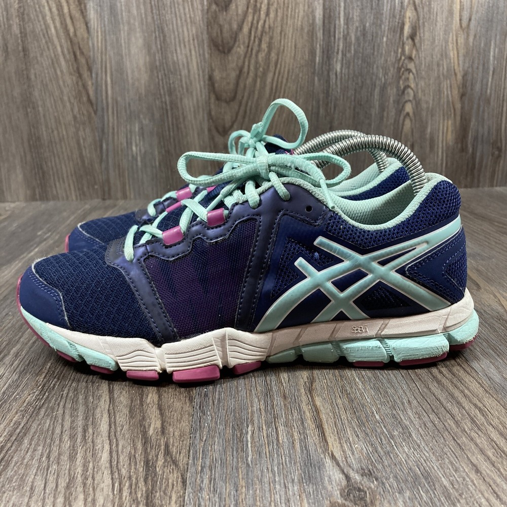 Asics Womens S333N Blue Running Shoes Size 8