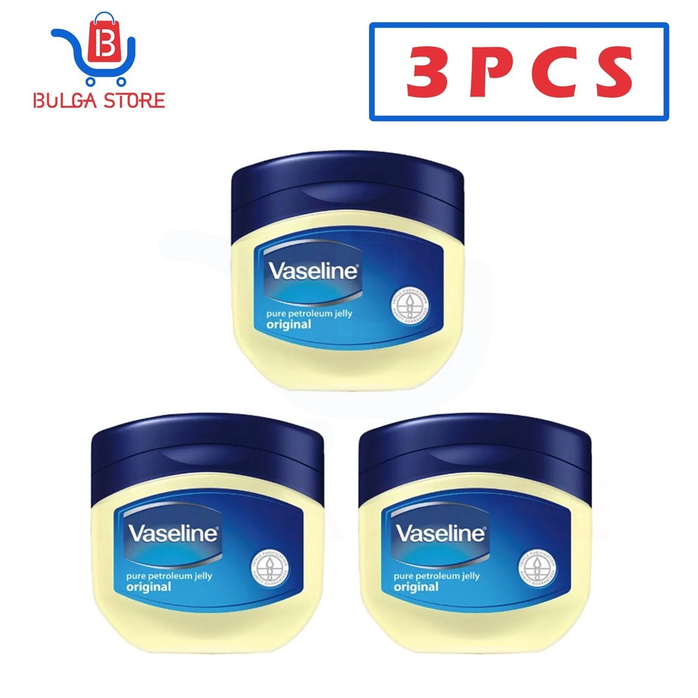 Vaseline Petroleum Jelly 3x 250ML Original 100 % Face Skin Body Care