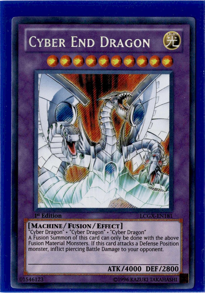 Cyber End Dragon Secret Rare LCGX-EN181 Yu-Gi-Oh TCG Card-image
