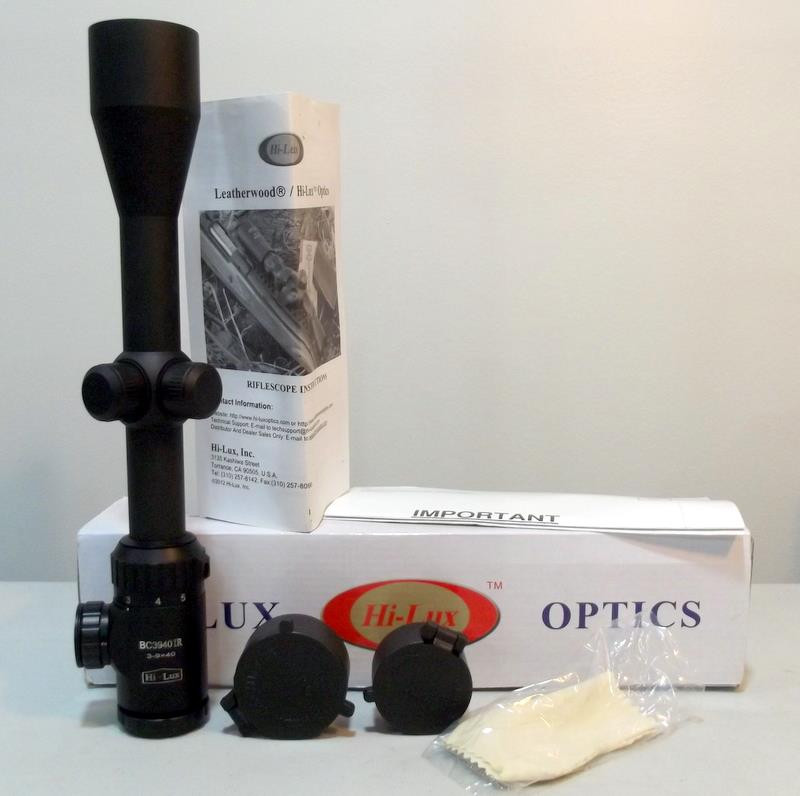 NIB Hi-Lux Optics A.T.R. Buck Country 3-9x40 Illuminated Reticle Rifle Scope