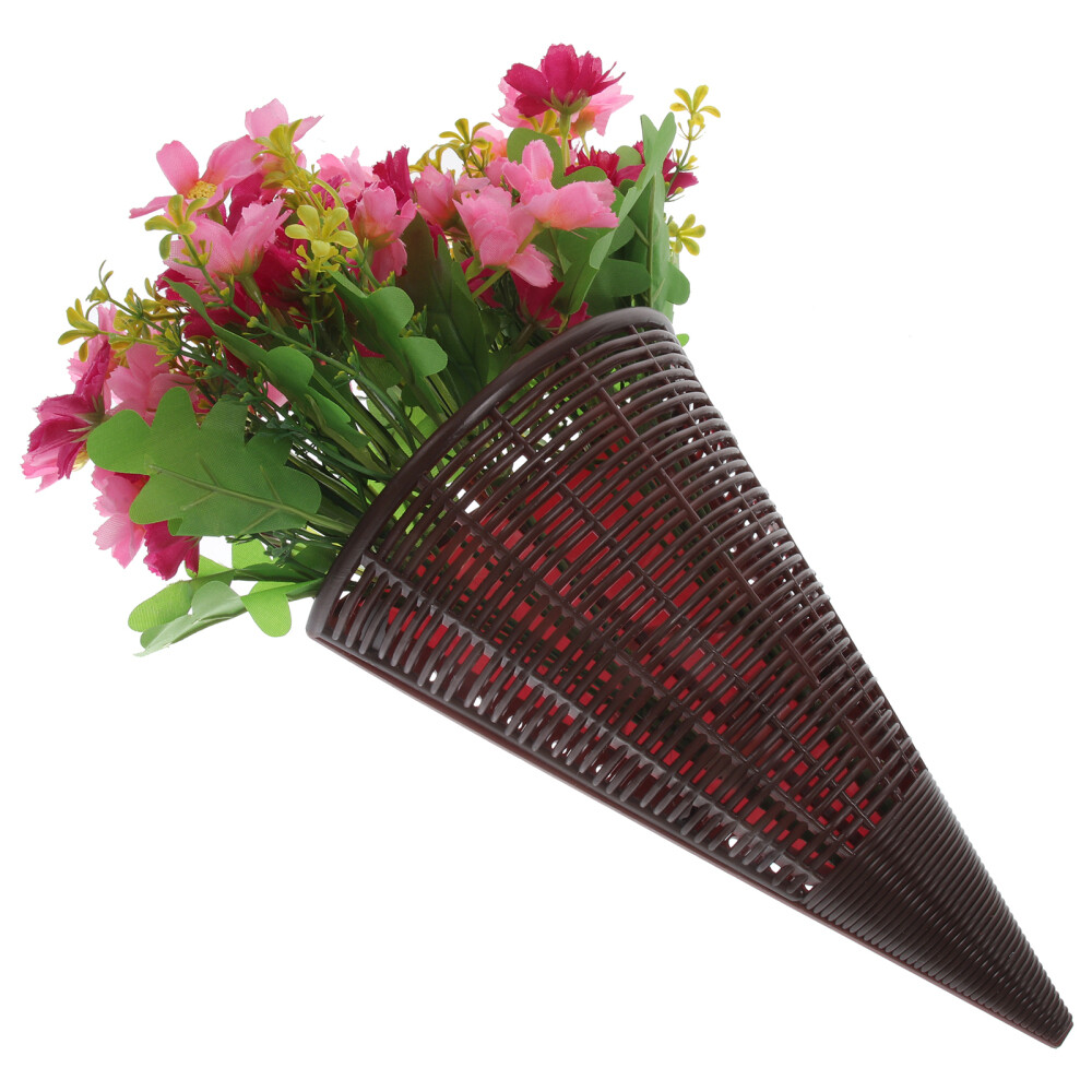 Decoration Fake Wall Hanging Artificial Flowers Rattan Basket Exquisite