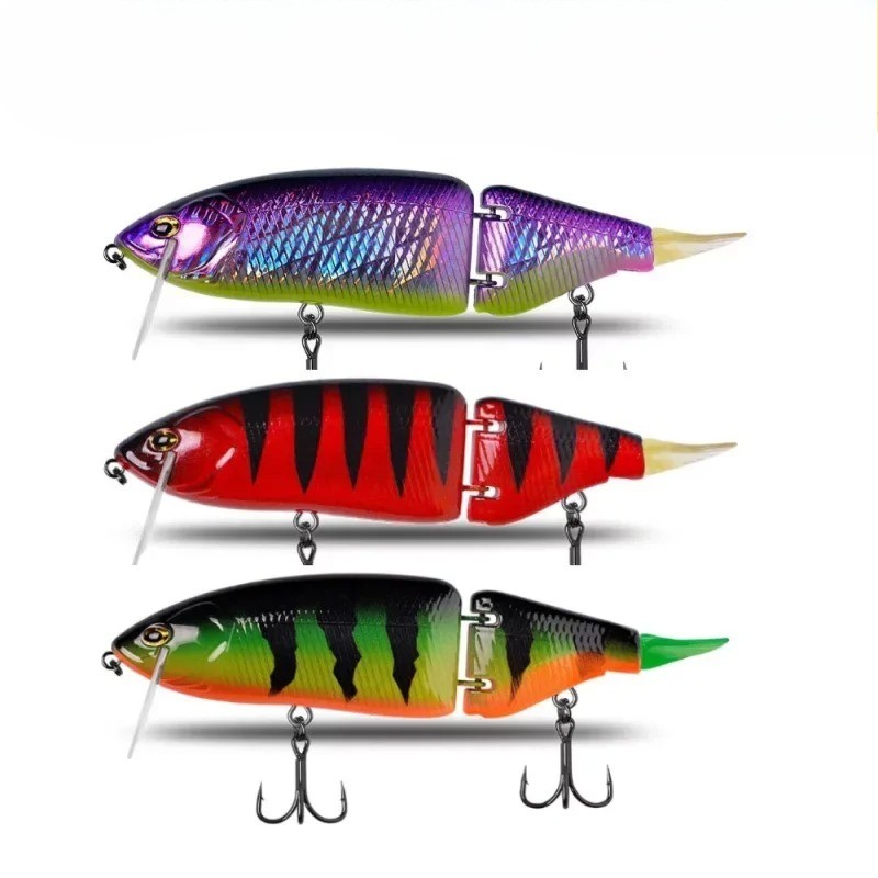 SwimBaits Jointed Fishing Lure Hard Body Floating Bass Pike Fishing Bait Tackle