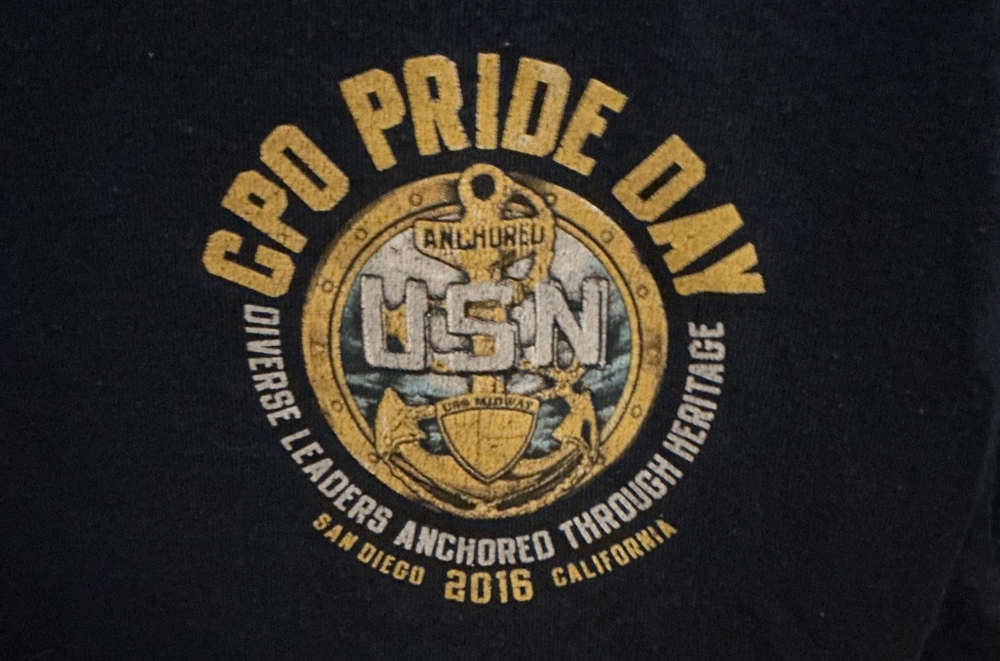 CPO Pride Day 2016 San Diego USN US Navy Men's T-shirt-image