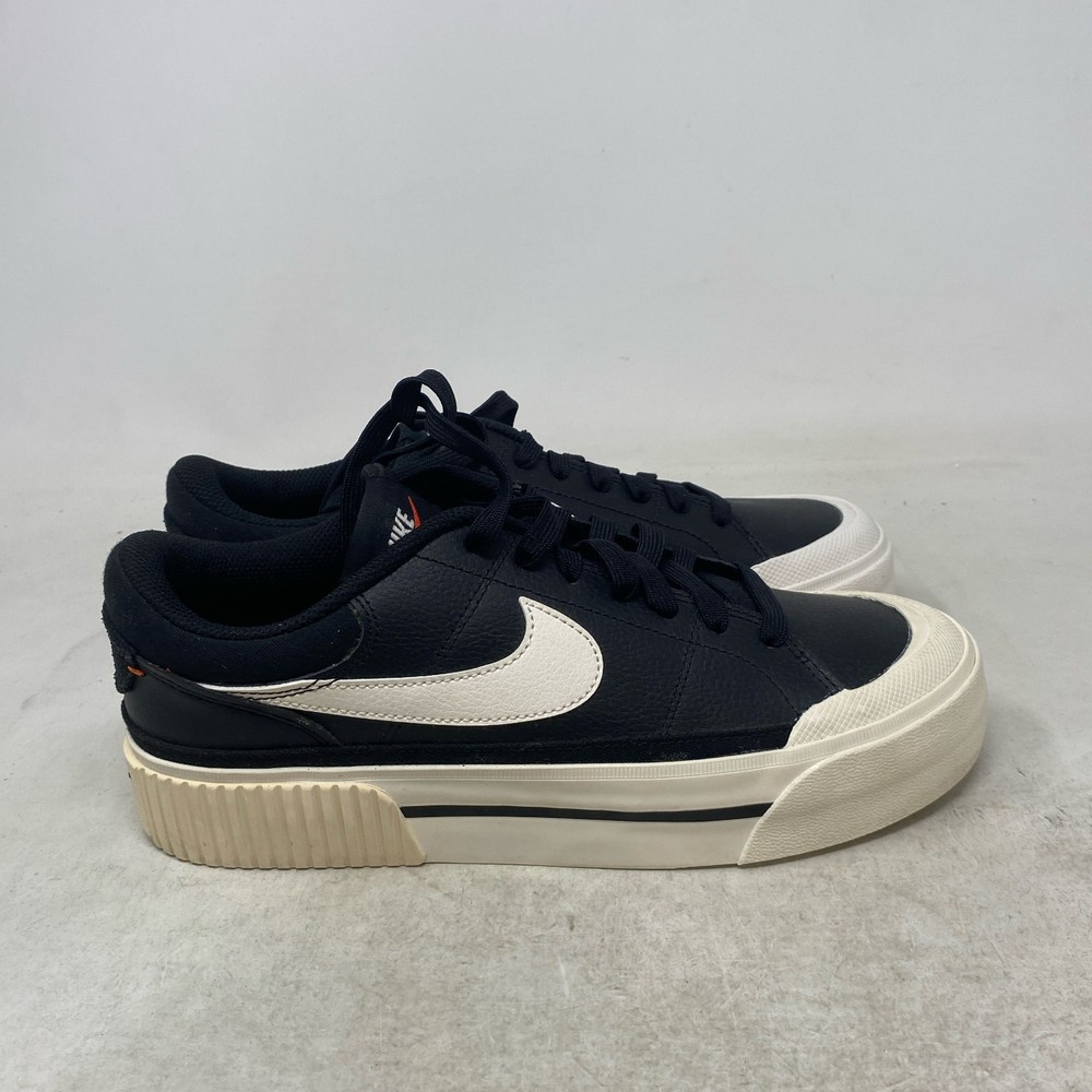 Nike Court Legacy Lift Women’s Shoes Black/Sail-White DM7590-001 Size 8.5