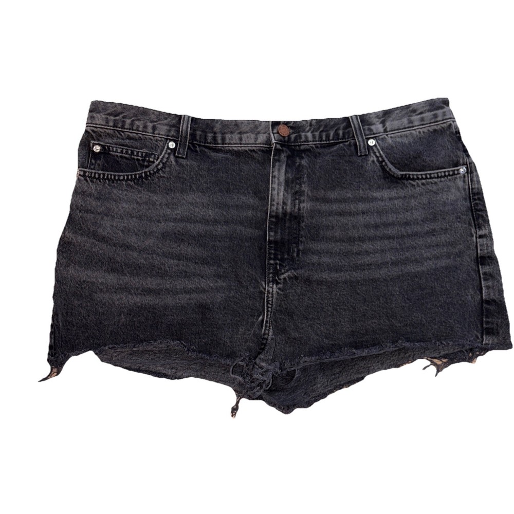 Urban Outfitters BDG Girlfriend High-Rise Black Denim Jean Shorts sz 35
