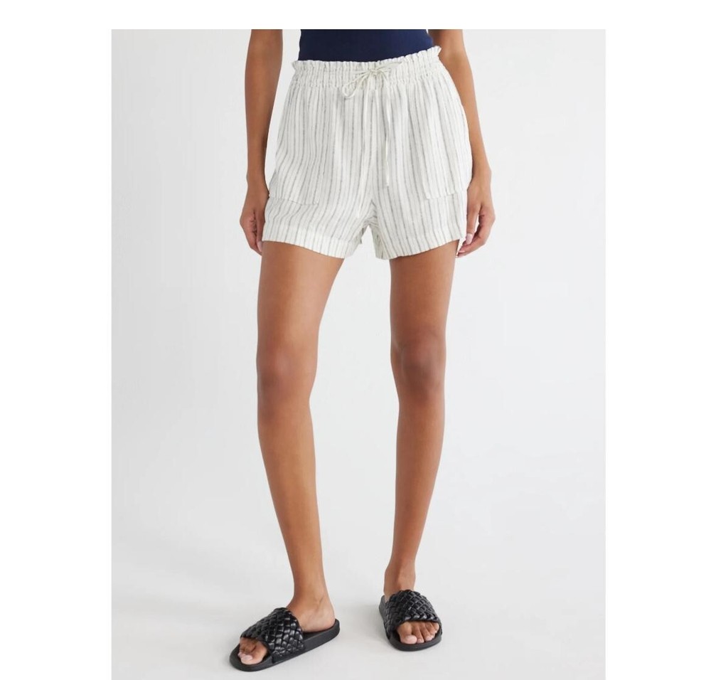 Linen White Stripes or Cotton Orchid Pink Womens Shorts XXL XXXL NWT