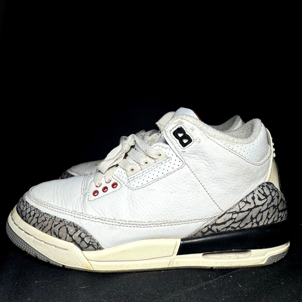 Nike Air Jordan 3 Retro GS White Cement Reimagined Men's Shoes - Size 6.5