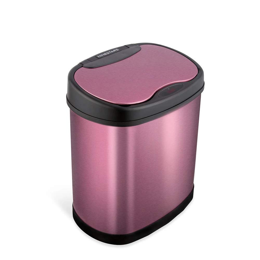 DZT-12-13BUR Motion Sensor Trash Can, Small, Burgundy