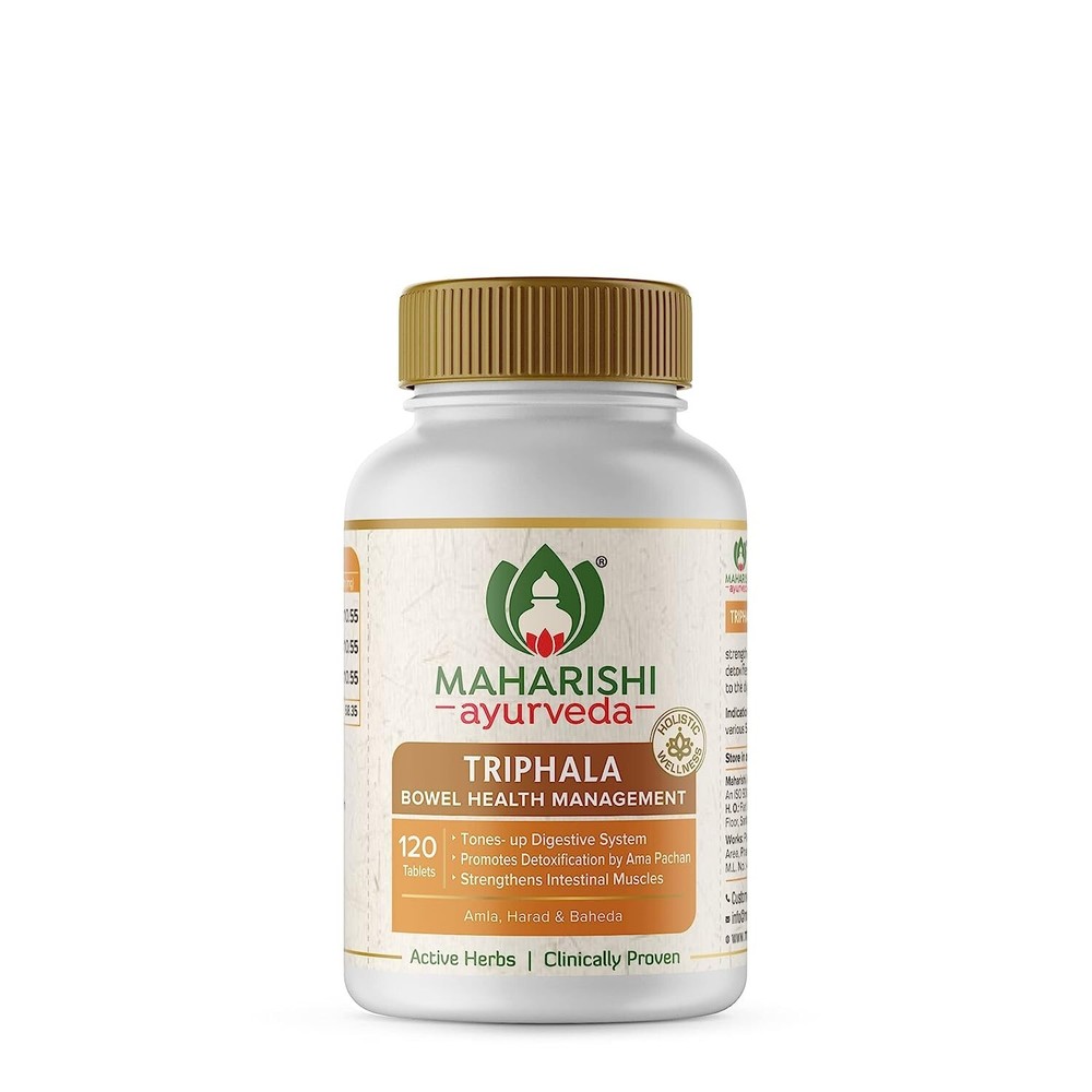 Maharishi Ayurveda Triphala Tablets 100% Ayurvedic | 120 Tabs (Pack of 1)