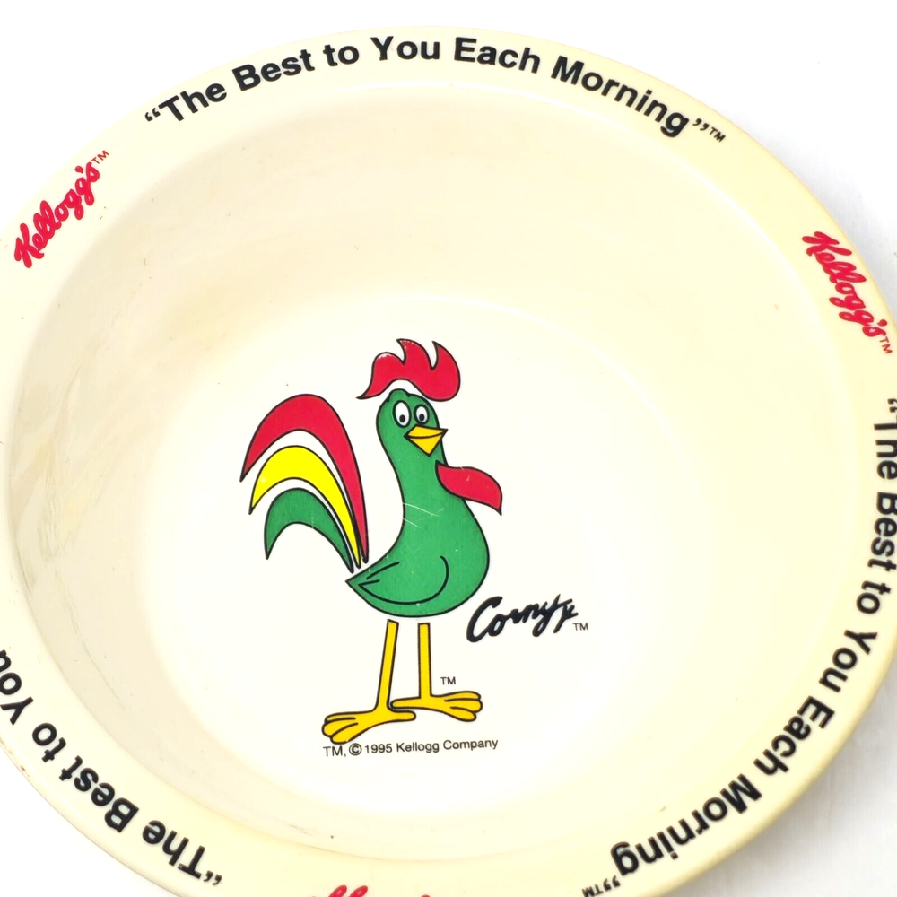 1995 Kellogg's Corn Flakes Cereal Bowl 