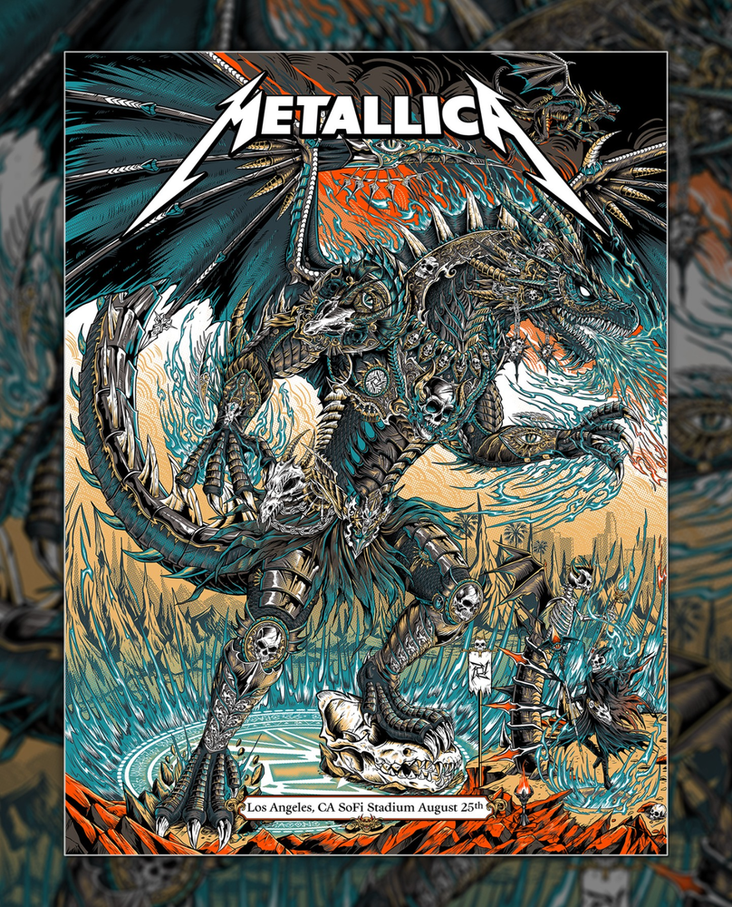 Metallica American Rock Band Tour Poster 18x24 inch Free Shipping