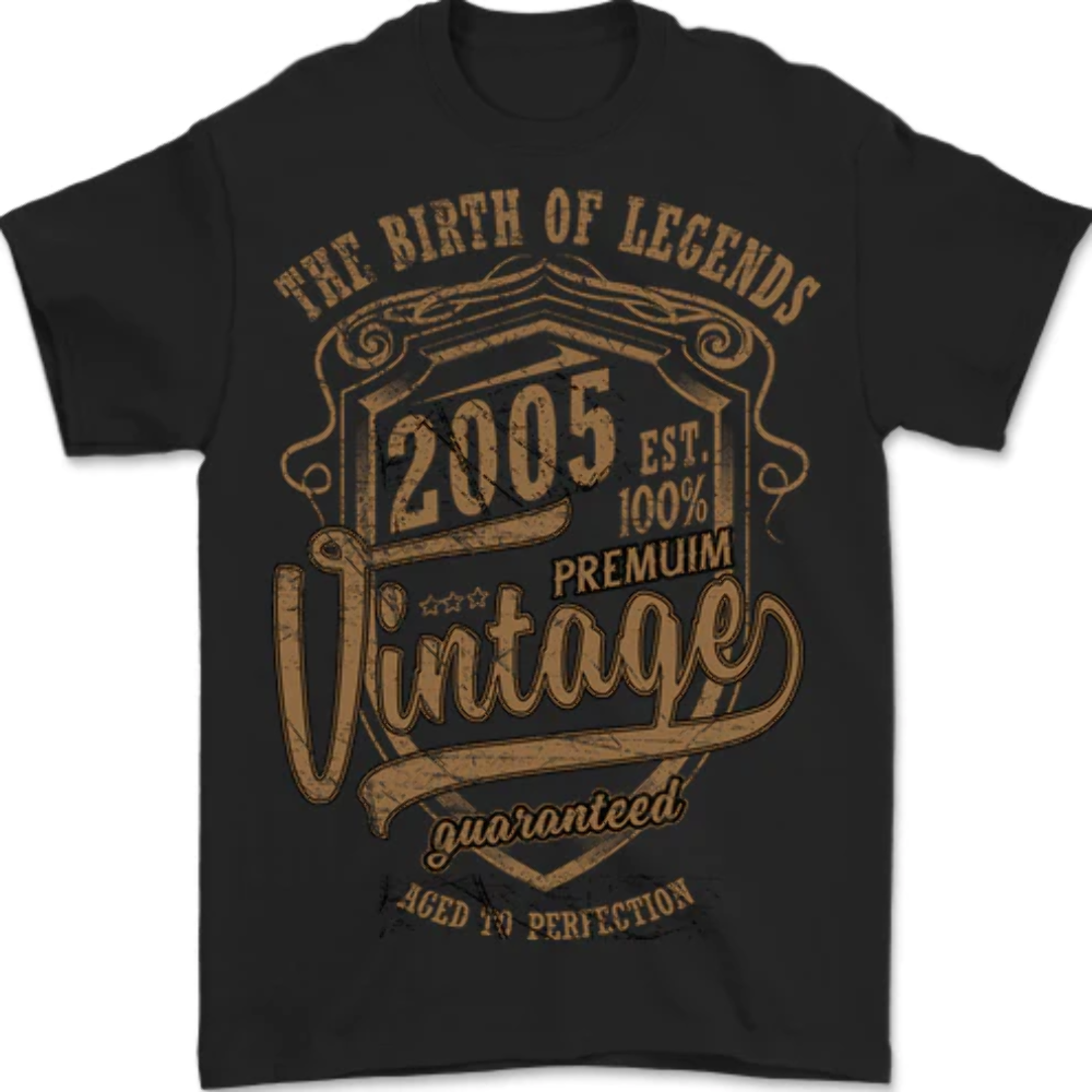 Birth of Legends 18th Birthday 2005 Mens T-Shirt 100% Cotton