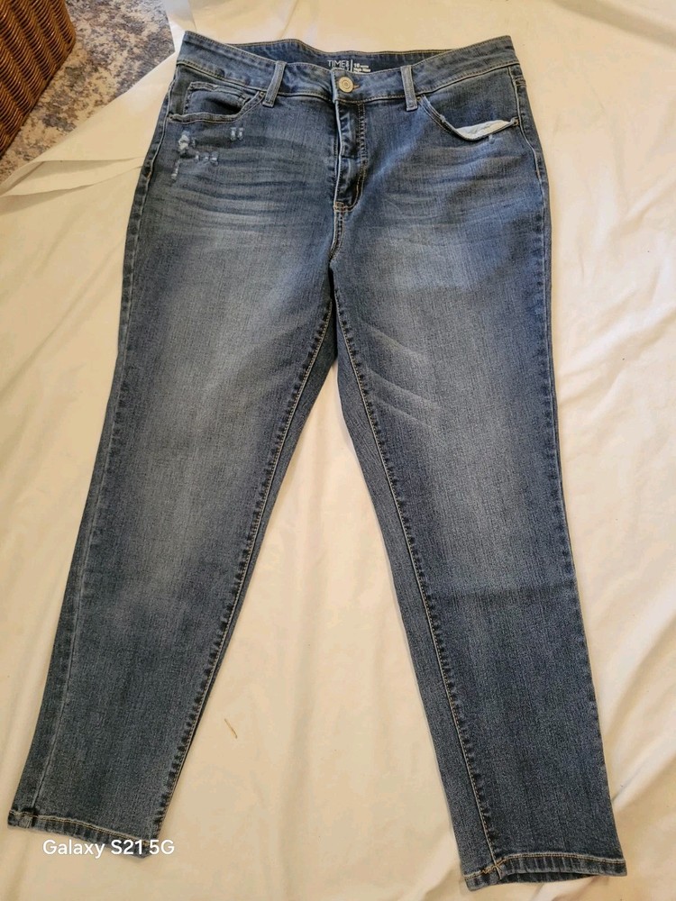 Women's Petite Size 16 High-Rise Skinny Jeans by Time & Tru