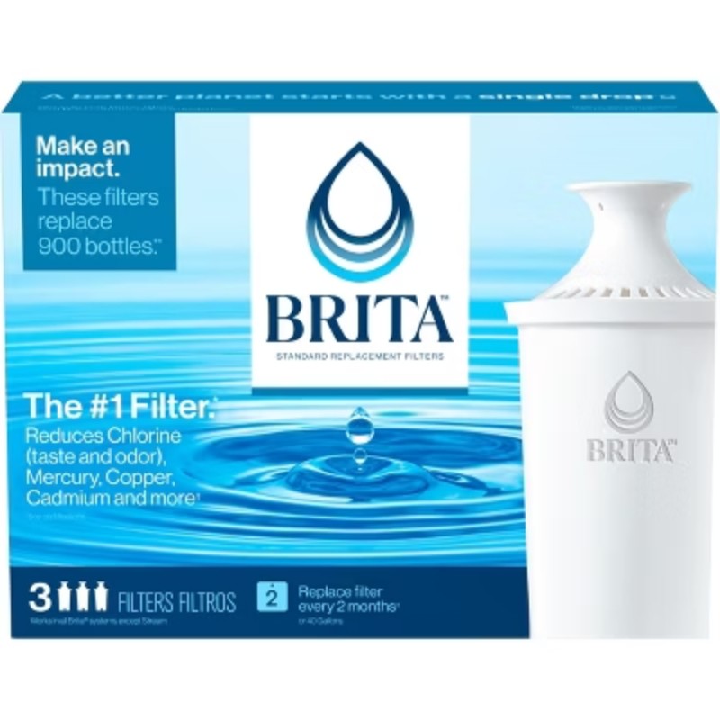 Brita Water Pitcher and Dispenser Replacement Filters