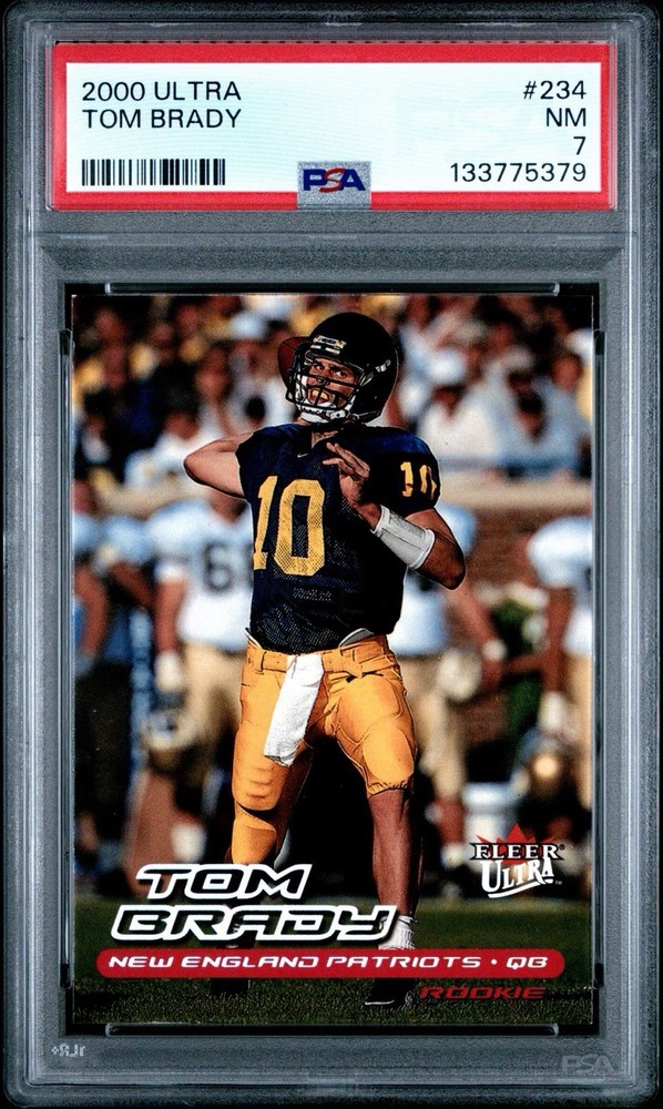 2000 Fleer Ultra - Rookie Tom Brady #234 (RC) PSA 7