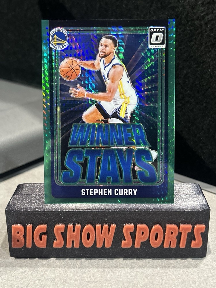 2024-25 Panini Donruss Optic STEPH CURRY  Winner Stays Green Hyper Prizm /249 #3
