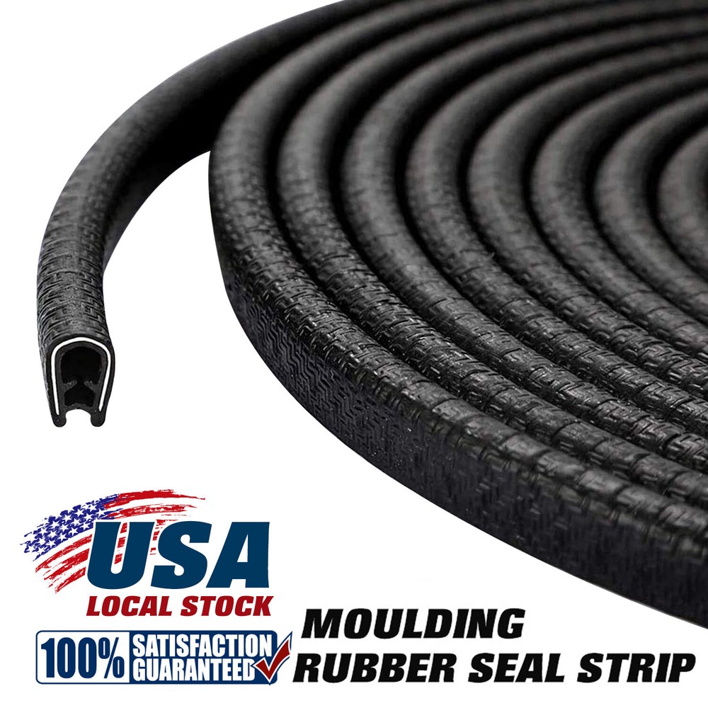 33ft Car Door Trunk Edge Trim Lock Guard Moulding Rubber Seal Strip Protector