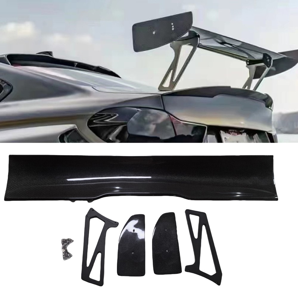 Real Carbon Fiber Rear Trunk Spoiler Lip Fit For BMW M3 G80 M4 G82 G83 2021-2024