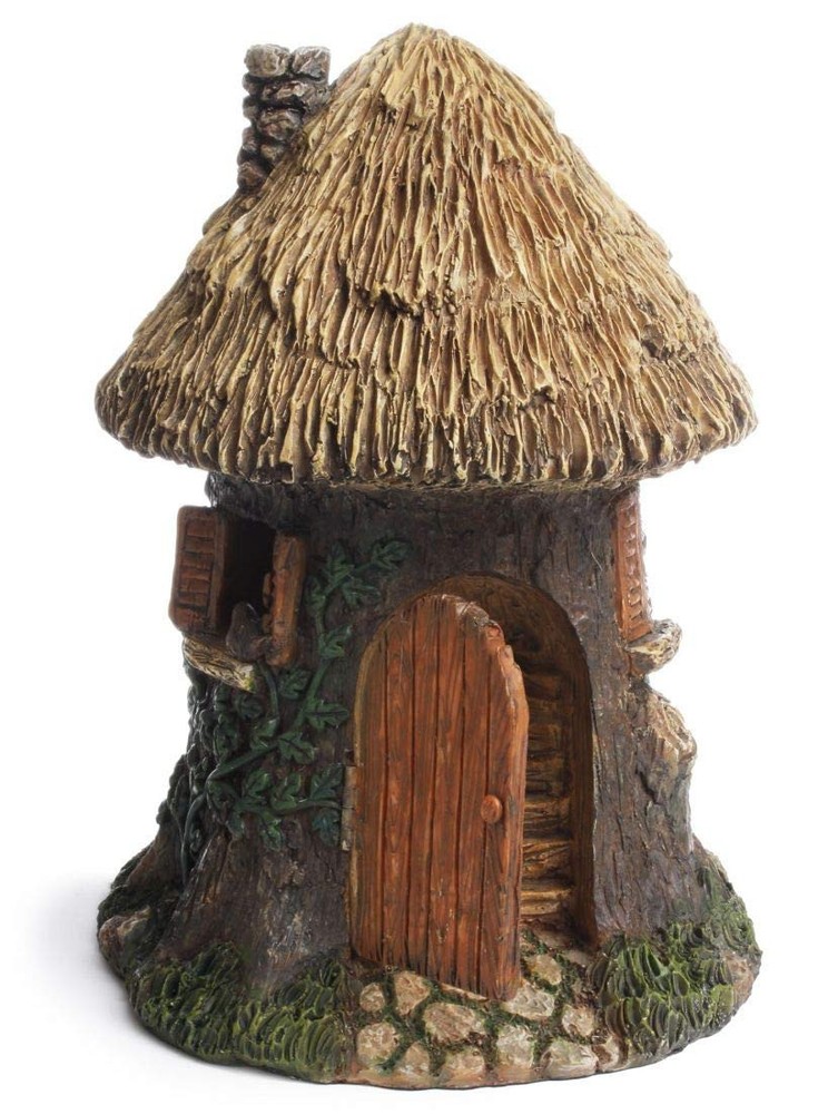 Elf Tree House Fairy Garden Gnome Home Miniature Dollhouse Decor