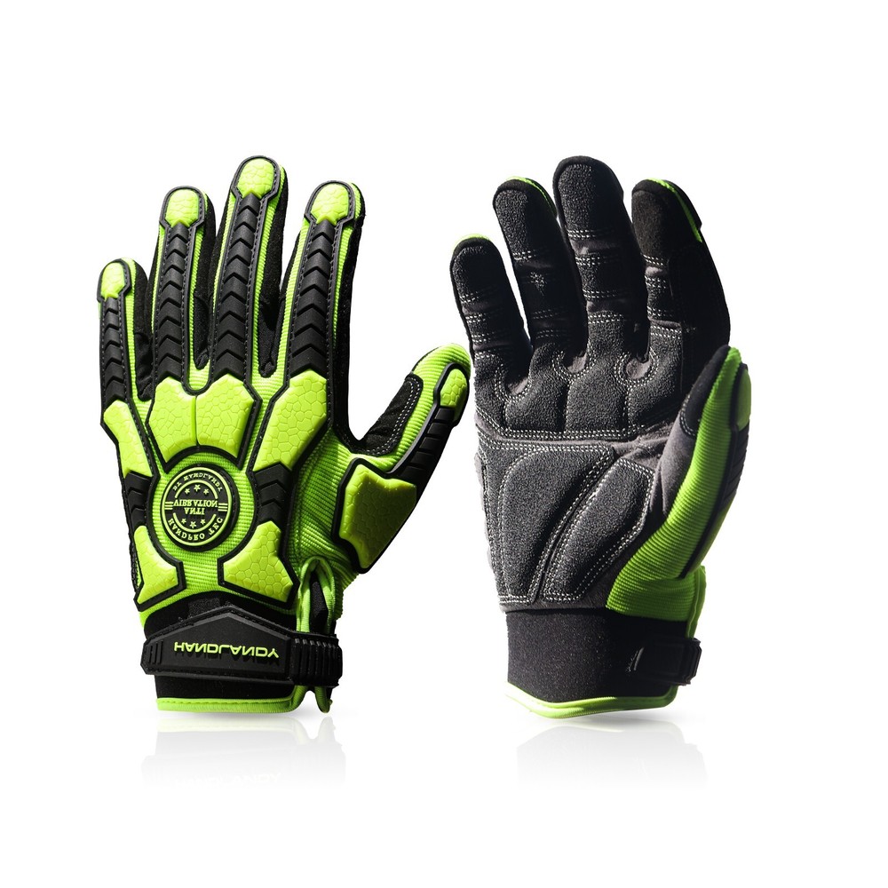 HANDLANDY Anti-Vibration Gloves with SBR Padding & TPR Protector for Impact Protection