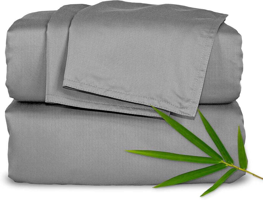 Full Sheets by , Genuine 100% Organic Viscose Derived from Bamboo Bed Sheet Set,