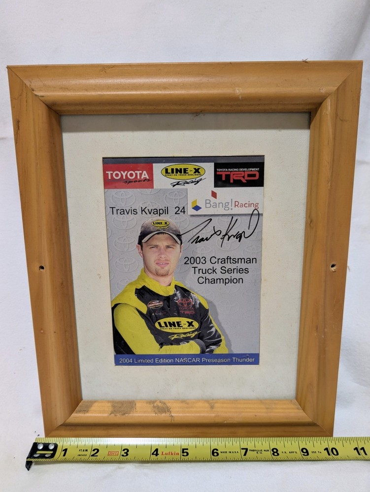 Travis Kvapil 2003 Autographed NASCAR Poster