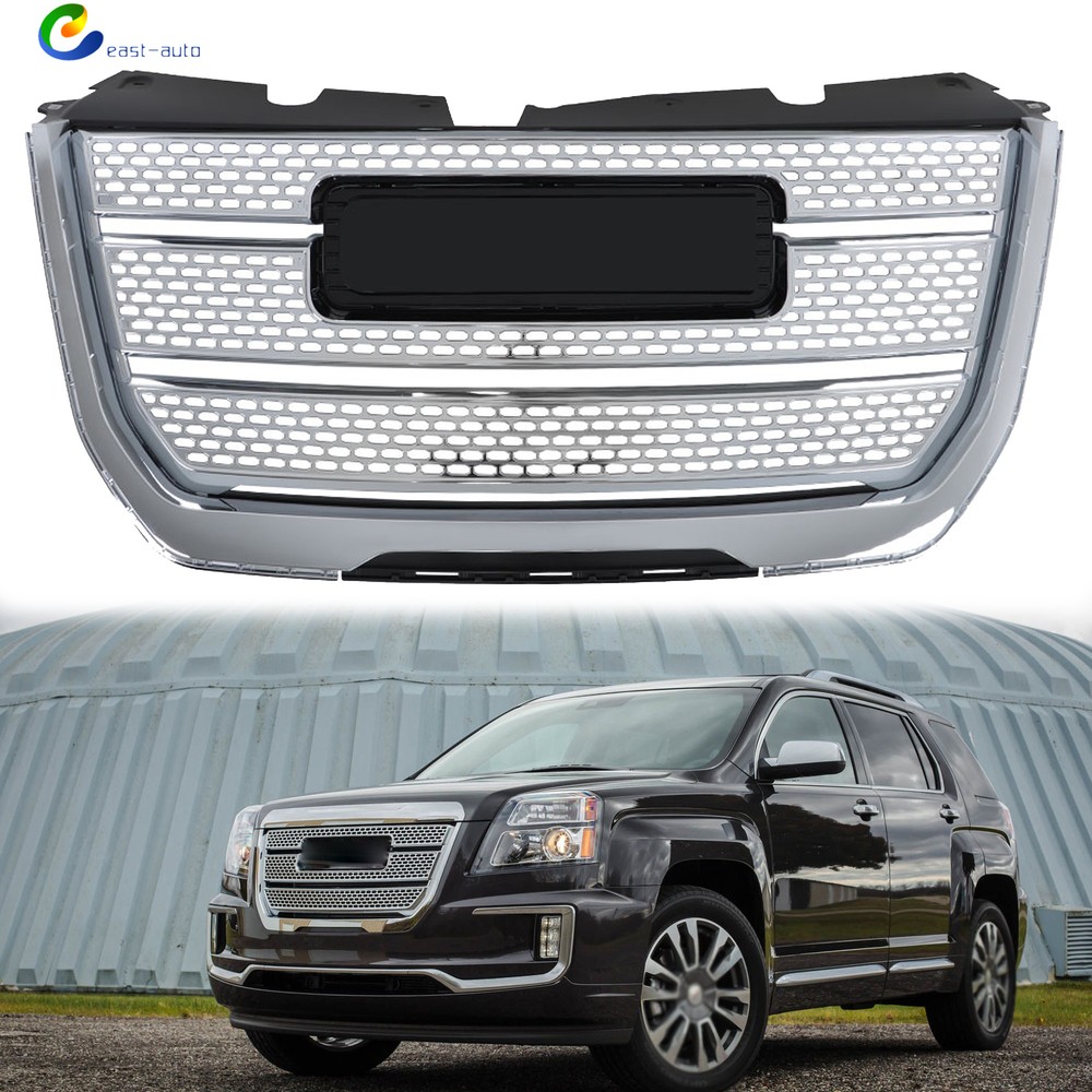 For 2016-2017 GMC Terrain Denali Chrome 23379206 Front Bumper Upper Grille New