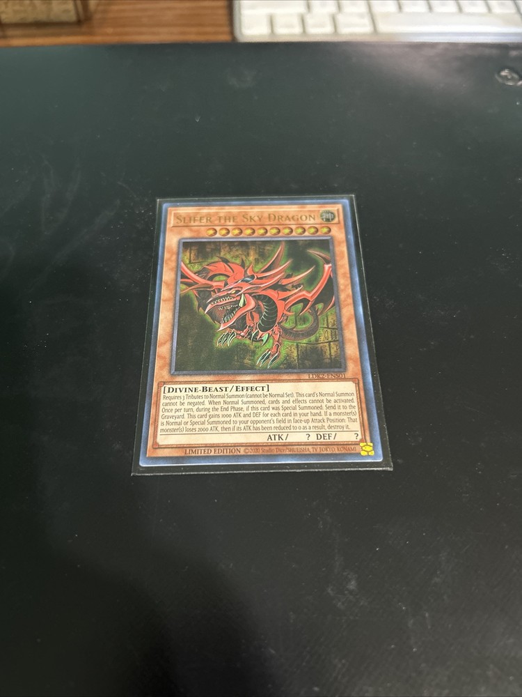 Slifer The Sky Dragon - Rare YuGiOh God Card Collectible