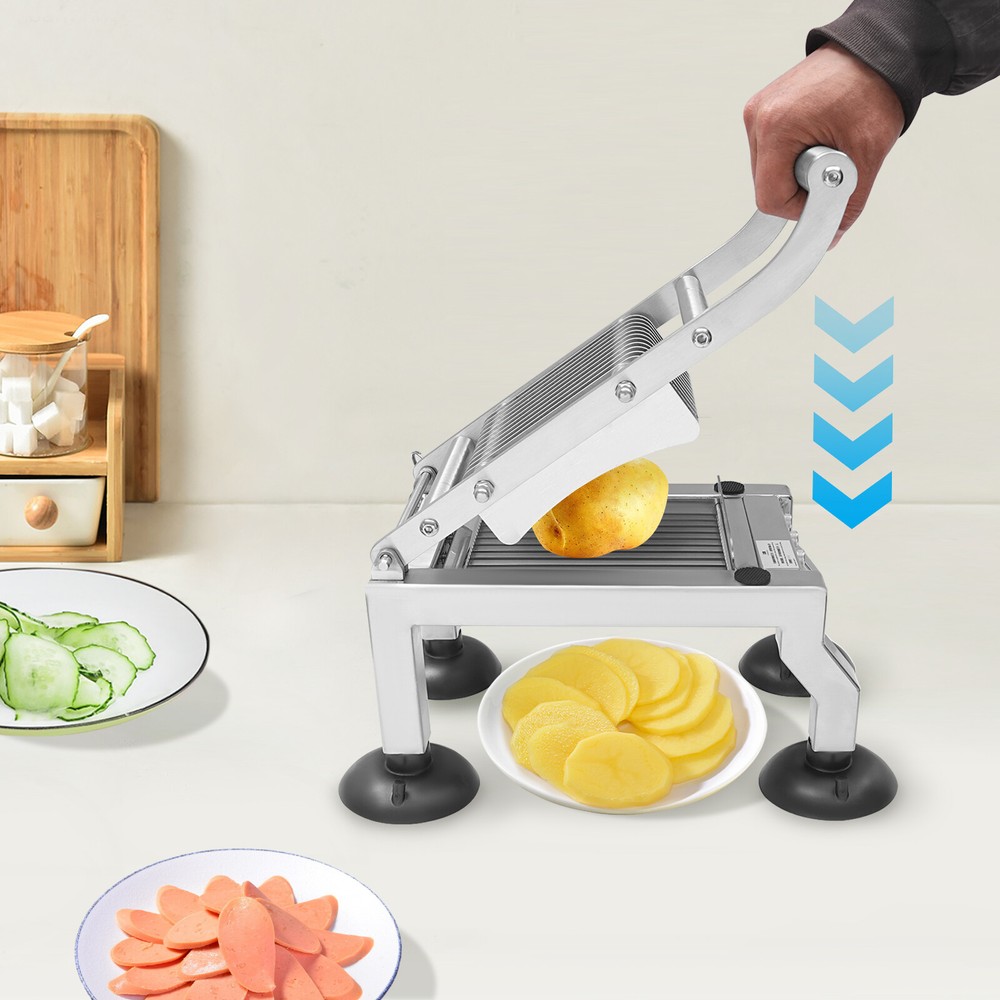Manual Vegetable Slicer with 10mm Thickness for Even Cutting in Kitchen