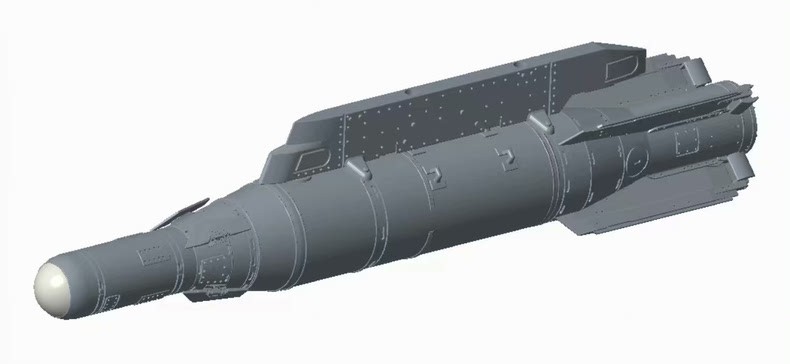 3D printed 1/72 Russian KAB-1500 airborne guided bomb   Unpainted model 2/pcs