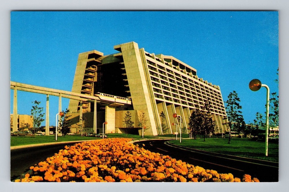 Vintage Walt Disney World Contemporary Resort Orlando Florida Postcard  