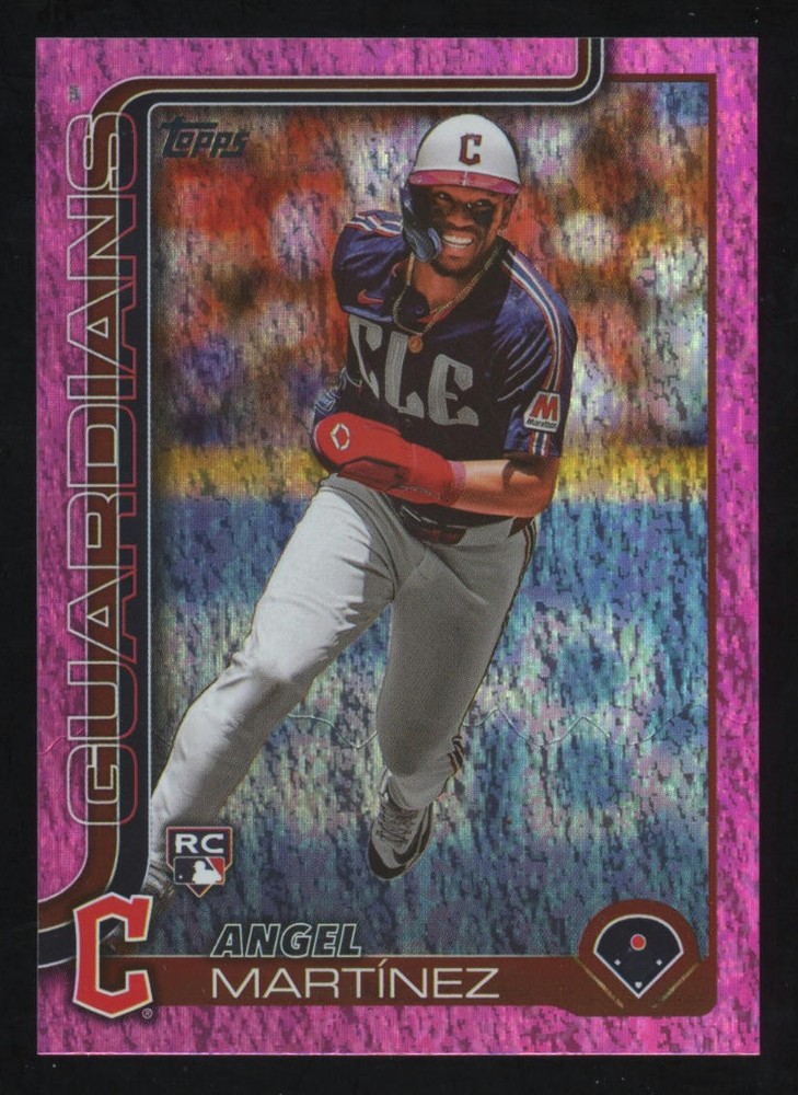 2025 Topps Series 1 Angel Martinez Pink Holo Foil Card #27