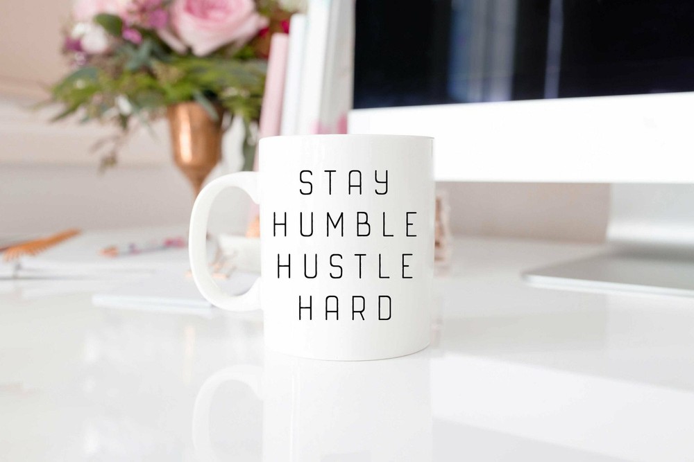Stay Humblehustle Hardmotivational Coffee Mug For Woman Boss Congratulations New