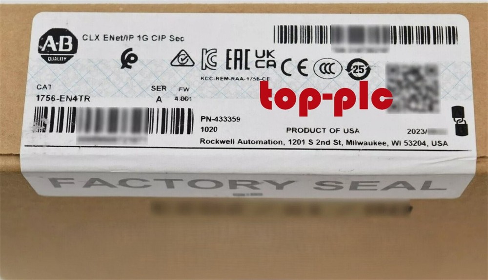 New Factory Sealed AB 1756-EN4TR SER A ControlLogix EtherNet IP CIP Security
