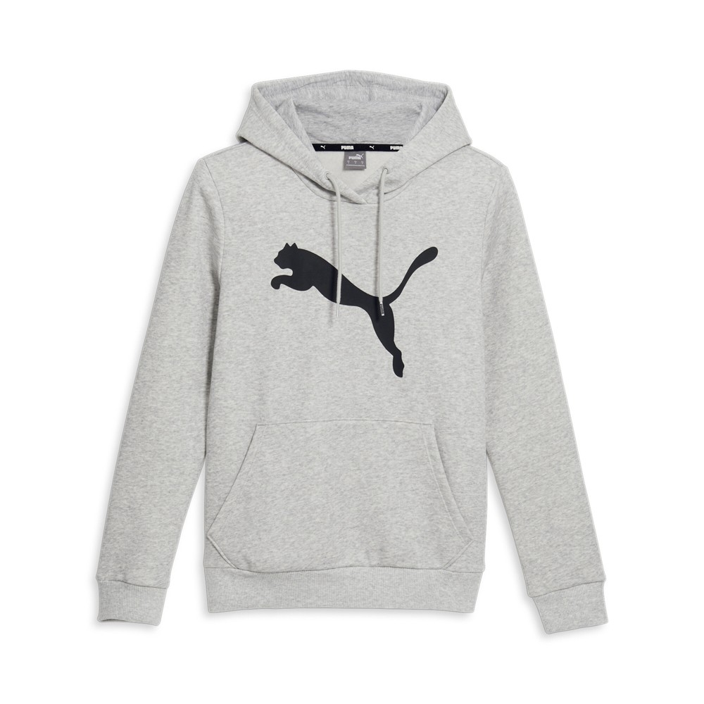 PUMA Essentials  Cat Logo Pullover Hoodie Womens Grey Casual Outerwear 68098004