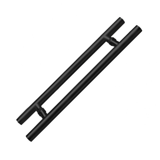 48 Ladder Style Pull Handles Black Matte Glass Door Handle CLEARANCE SALE-image