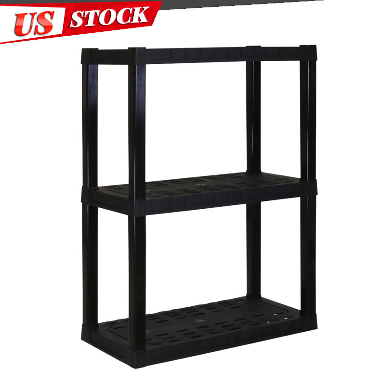 Heavy Duty Plastic Garage Shelving Unit Storage Rack Organizer